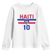 Haiti Haitian Flag Youth Sweatshirt Proud Haitienne Cheer Country Favorite Spirit Game Caribbean Souvenir