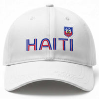 Haiti Flag Crest Baseball Cap Haitian Pride National Heritage Patriotic Graphic
