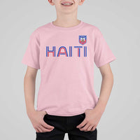 Haiti Flag Crest T Shirt For Kid Haitian Pride National Heritage Patriotic Graphic