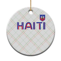 Haiti Flag Crest Ceramic Ornament Haitian Pride National Heritage Patriotic Graphic