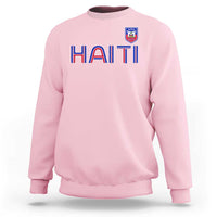 Haiti Flag Crest Sweatshirt Haitian Pride National Heritage Patriotic Graphic