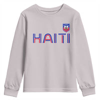 Haiti Flag Crest Youth Sweatshirt Haitian Pride National Heritage Patriotic Graphic