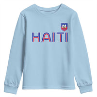 Haiti Flag Crest Youth Sweatshirt Haitian Pride National Heritage Patriotic Graphic