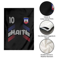 Haiti Soccer Garden Flag Haitian Football Fan Pride National Team Support Graphic