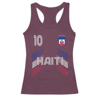 Haiti Soccer Racerback Tank Top Haitian Football Fan Pride National Team Support Graphic