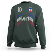 Haiti Soccer Sweatshirt Haitian Football Fan Pride National Team Support Graphic