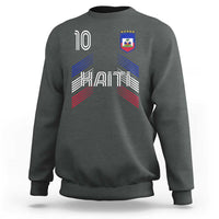 Haiti Soccer Sweatshirt Haitian Football Fan Pride National Team Support Graphic