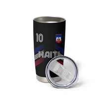 Haiti Soccer Tumbler Cup Haitian Football Fan Pride National Team Support Graphic