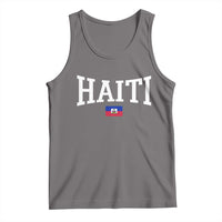 Haiti Haitian Flag Caribbean Souvenir Tank Top Vintage Varsity Sports