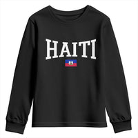 Haiti Haitian Flag Caribbean Souvenir Youth Sweatshirt Vintage Varsity Sports