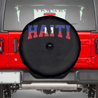Vintage Haiti Spare Tire Cover Varsity Haitian Flag Classic Haitian Pride College Style