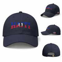 Vintage Haiti Baseball Cap Varsity Haitian Flag Classic Haitian Pride College Style