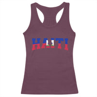Vintage Haiti Racerback Tank Top Varsity Haitian Flag Classic Haitian Pride College Style