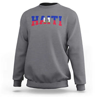 Vintage Haiti Sweatshirt Varsity Haitian Flag Classic Haitian Pride College Style