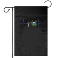 El Salvador Garden Flag Vintage Salvadoran Flag Heartbeat Independence Day - Wonder Print Shop