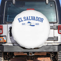 Vintage El Salvador Map Spare Tire Cover Salvadoran Independence Day Jersey Letters - Wonder Print Shop