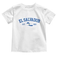 Vintage El Salvador Map Toddler T Shirt Salvadoran Independence Day Jersey Letters - Wonder Print Shop
