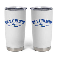 Vintage El Salvador Map Tumbler Cup Salvadoran Independence Day Jersey Letters - Wonder Print Shop