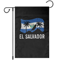 El Salvador Flag Garden Flag Salvadoran Pride Torogoz Bird Palm Tree Volcano - Wonder Print Shop