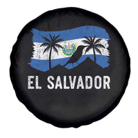 El Salvador Flag Spare Tire Cover Salvadoran Pride Torogoz Bird Palm Tree Volcano - Wonder Print Shop