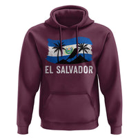 El Salvador Flag Hoodie Salvadoran Pride Torogoz Bird Palm Tree Volcano - Wonder Print Shop