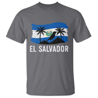 El Salvador Flag T Shirt Salvadoran Pride Torogoz Bird Palm Tree Volcano - Wonder Print Shop