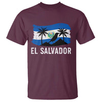 El Salvador Flag T Shirt Salvadoran Pride Torogoz Bird Palm Tree Volcano - Wonder Print Shop