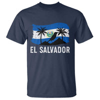 El Salvador Flag T Shirt Salvadoran Pride Torogoz Bird Palm Tree Volcano - Wonder Print Shop