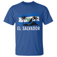 El Salvador Flag T Shirt Salvadoran Pride Torogoz Bird Palm Tree Volcano - Wonder Print Shop