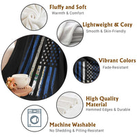 Salvadoran America Flag Throw Blanket El Salvador USA Patriotic - Wonder Print Shop