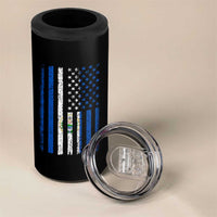 Salvadoran America Flag 4 in 1 Can Cooler Tumbler El Salvador USA Patriotic - Wonder Print Shop
