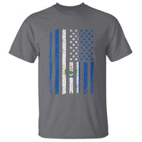 Salvadoran America Flag T Shirt El Salvador USA Patriotic - Wonder Print Shop