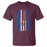 Salvadoran America Flag T Shirt El Salvador USA Patriotic - Wonder Print Shop
