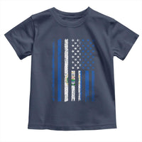 Salvadoran America Flag Toddler T Shirt El Salvador USA Patriotic - Wonder Print Shop