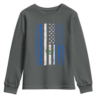 Salvadoran America Flag Youth Sweatshirt El Salvador USA Patriotic - Wonder Print Shop