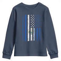 Salvadoran America Flag Youth Sweatshirt El Salvador USA Patriotic - Wonder Print Shop