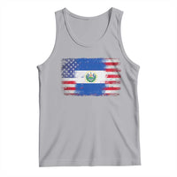 El Salvador American Flag Tank Top Distressed Grunge USA Salvadoran Pride - Wonder Print Shop