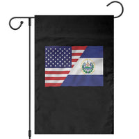 El Salvador American Flag Garden Flag Salvadoran USA Pride Heritage Roots - Wonder Print Shop