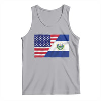 El Salvador American Flag Tank Top Salvadoran USA Pride Heritage Roots - Wonder Print Shop