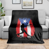 Puerto Rico Flag Baseball Throw Blanket Cool Distressed Jersey Gift Boricua Boys - Wonder Print Shop