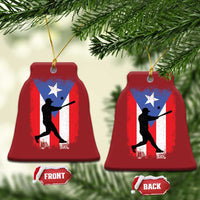 Puerto Rico Flag Baseball Christmas Ornament Cool Distressed Jersey Gift Boricua Boys - Wonder Print Shop