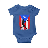 Puerto Rico Flag Baseball Baby Onesie Cool Distressed Jersey Gift Boricua Boys - Wonder Print Shop