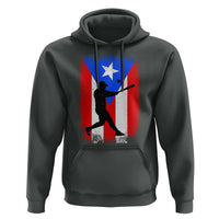 Puerto Rico Flag Baseball Hoodie Cool Distressed Jersey Gift Boricua Boys - Wonder Print Shop