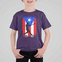 Puerto Rico Flag Baseball T Shirt For Kid Cool Distressed Jersey Gift Boricua Boys - Wonder Print Shop