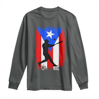 Puerto Rico Flag Baseball Long Sleeve Shirt Cool Distressed Jersey Gift Boricua Boys - Wonder Print Shop
