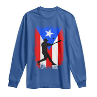 Puerto Rico Flag Baseball Long Sleeve Shirt Cool Distressed Jersey Gift Boricua Boys - Wonder Print Shop