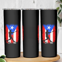 Puerto Rico Flag Baseball Skinny Tumbler Cool Distressed Jersey Gift Boricua Boys - Wonder Print Shop