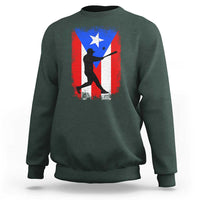 Puerto Rico Flag Baseball Sweatshirt Cool Distressed Jersey Gift Boricua Boys - Wonder Print Shop