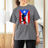 Puerto Rico Flag Baseball T Shirt For Women Cool Distressed Jersey Gift Boricua Boys - Wonder Print Shop