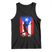 Puerto Rico Flag Baseball Tank Top Cool Distressed Jersey Gift Boricua Boys - Wonder Print Shop